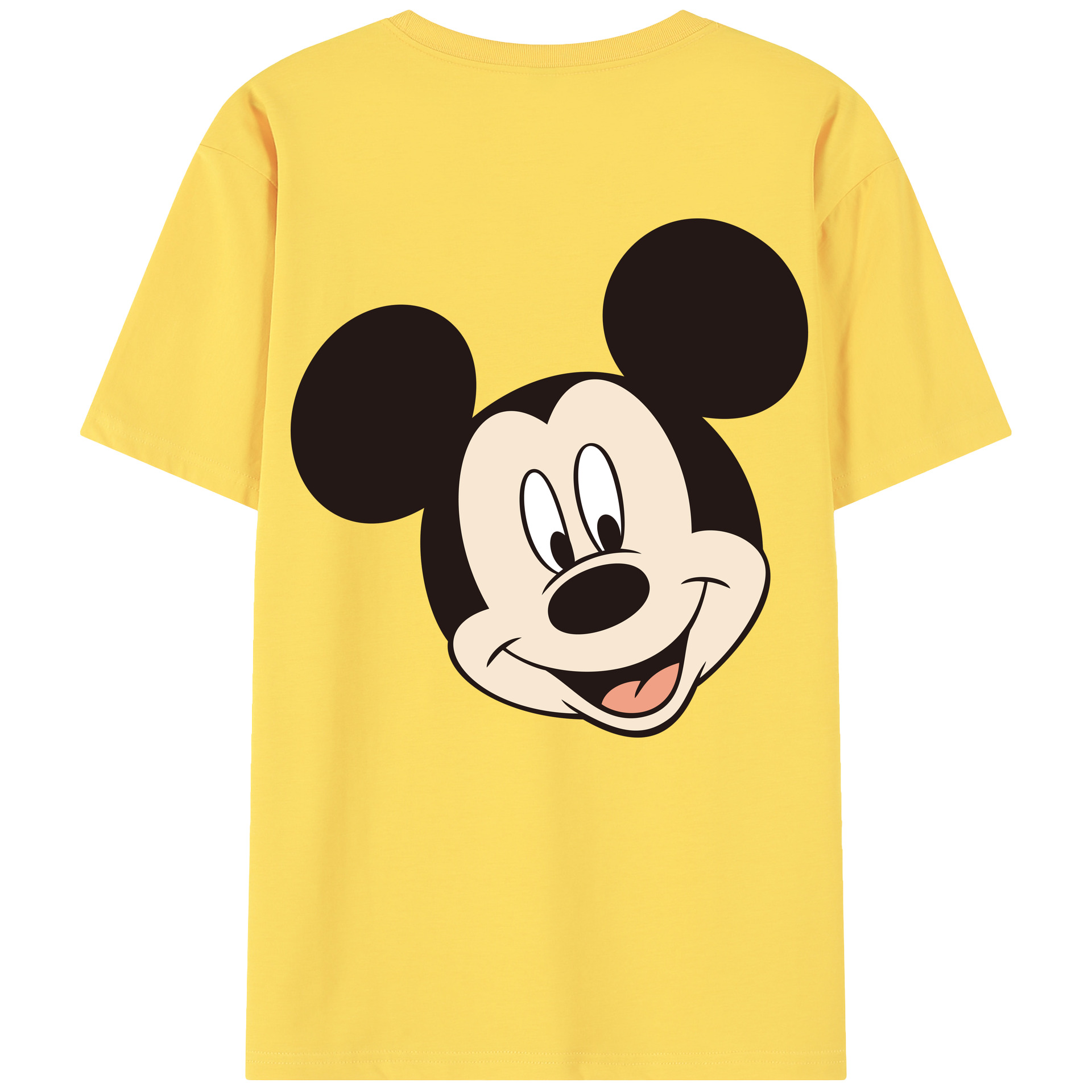 （画像用） ミッキーマウス Mickey Mouse 綿100％半袖Tシャツ（背面プリント）