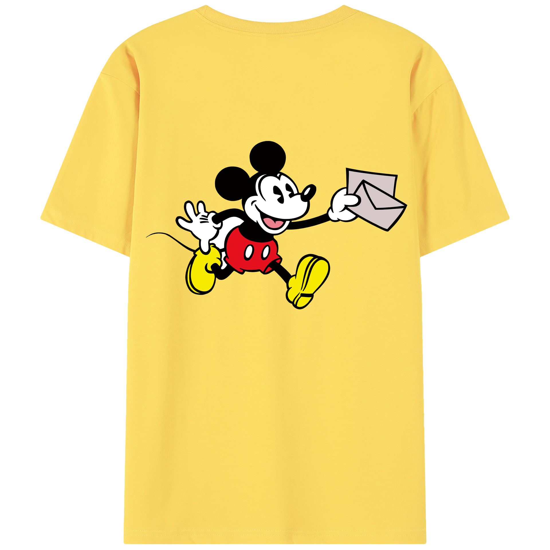 （画像用） ミッキーマウス Mickey Mouse 綿100％半袖Tシャツ（背面プリント）