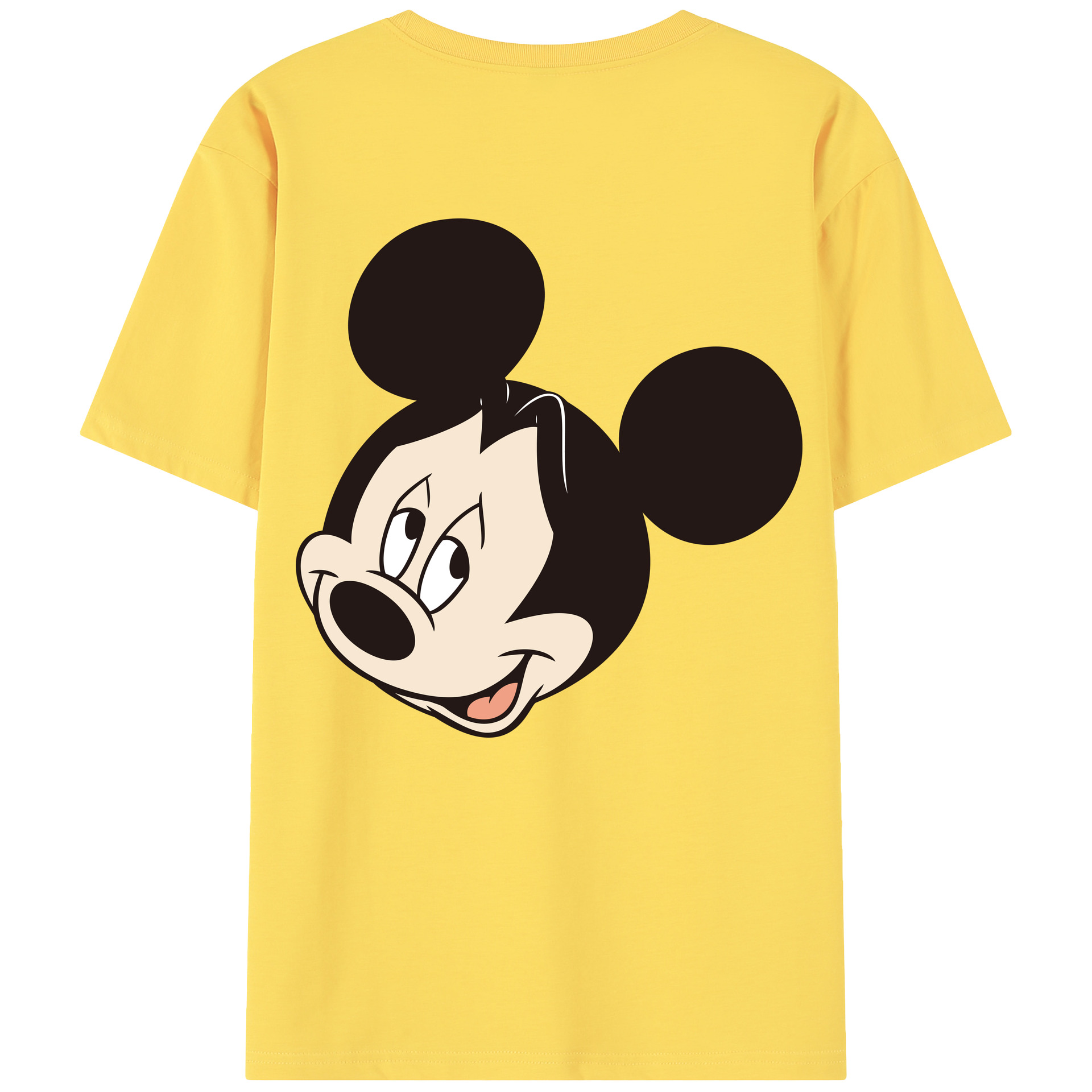 （画像用） ミッキーマウス Mickey Mouse 綿100％半袖Tシャツ（背面プリント）