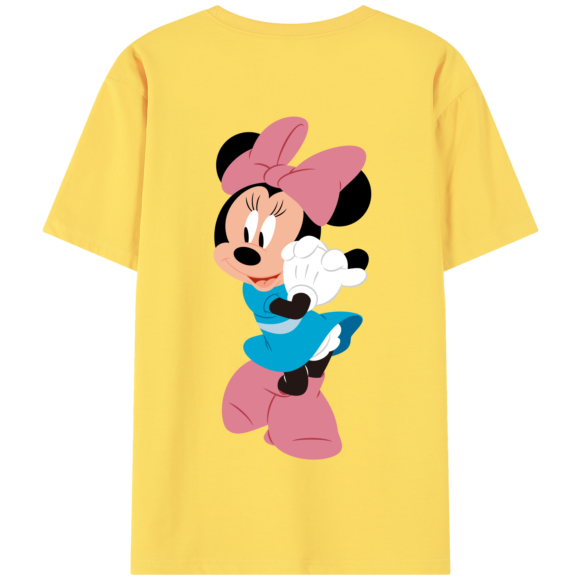 （画像用） ミッキーマウス Mickey Mouse 綿100％半袖Tシャツ（背面プリント）
