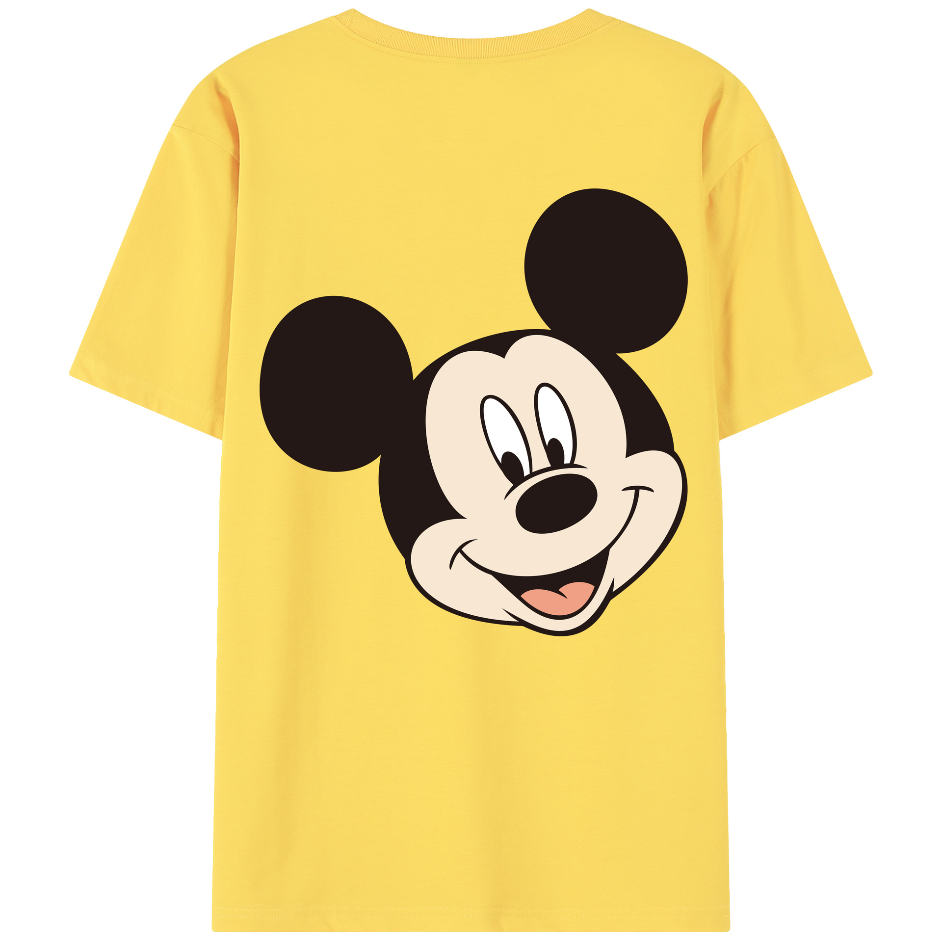 （画像用） ミッキーマウス Mickey Mouse 綿100％半袖Tシャツ（背面プリント）