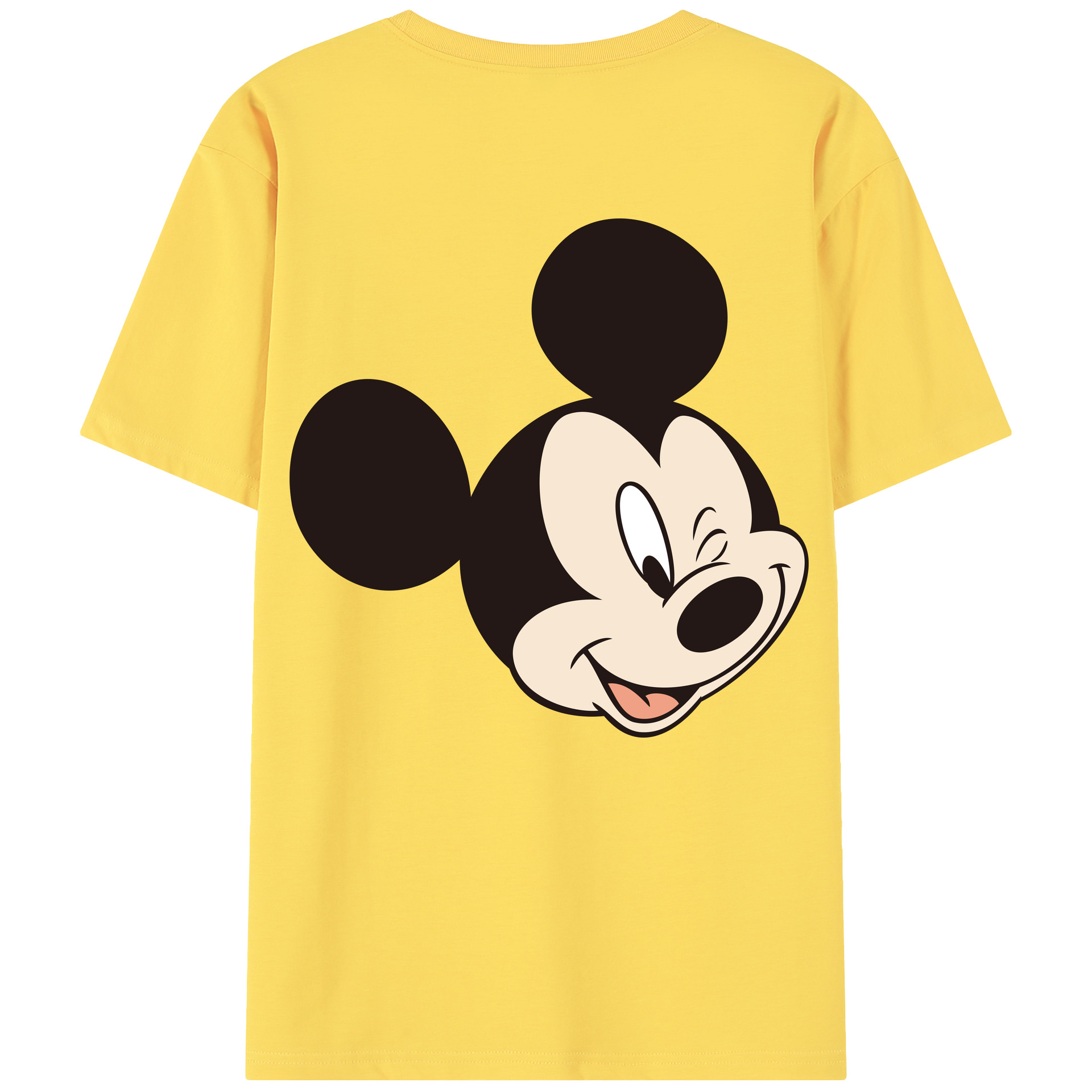 （画像用） ミッキーマウス Mickey Mouse 綿100％半袖Tシャツ（背面プリント）