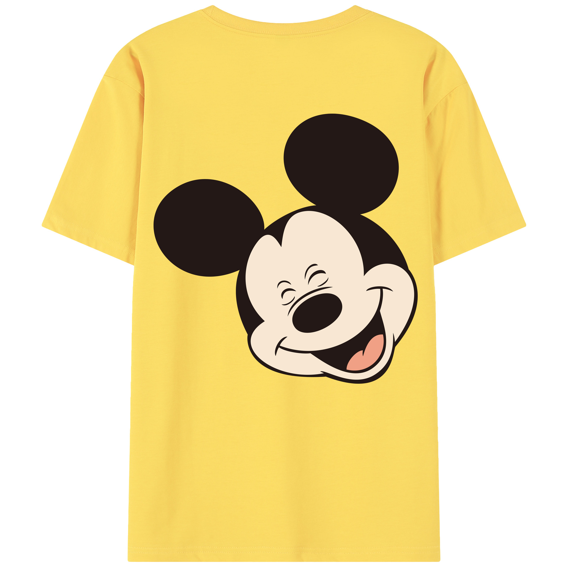 （画像用） ミッキーマウス Mickey Mouse 綿100％半袖Tシャツ（背面プリント）