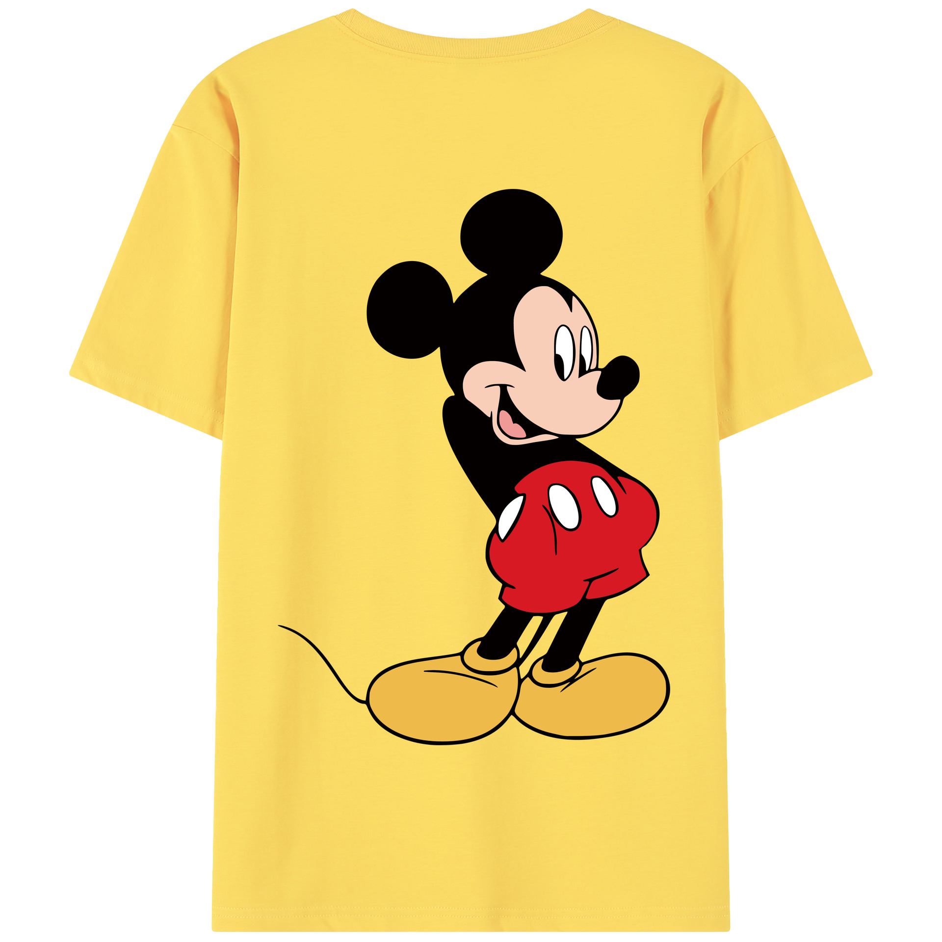 （画像用） ミッキーマウス Mickey Mouse 綿100％半袖Tシャツ（背面プリント）
