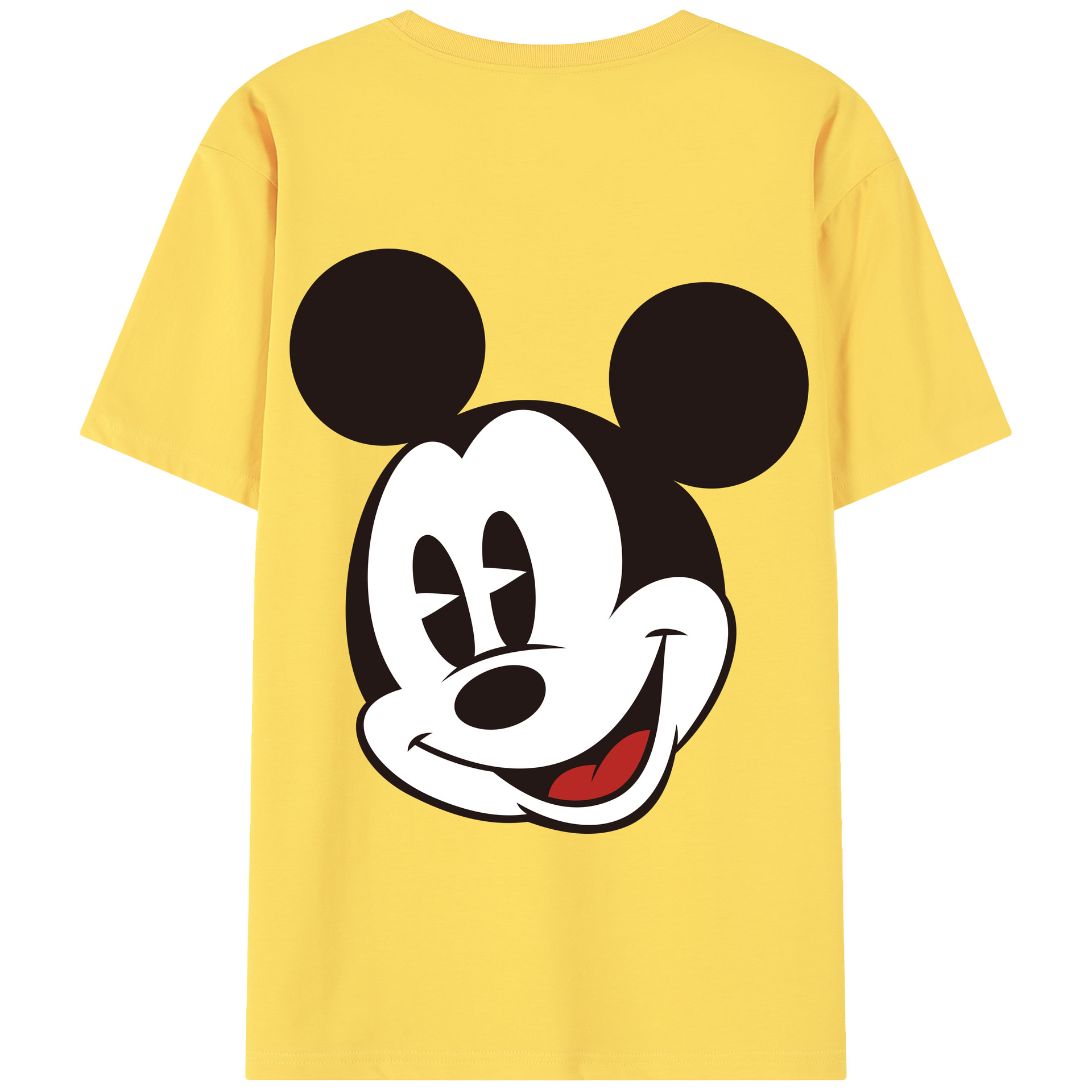（画像用） ミッキーマウス Mickey Mouse 綿100％半袖Tシャツ（背面プリント）