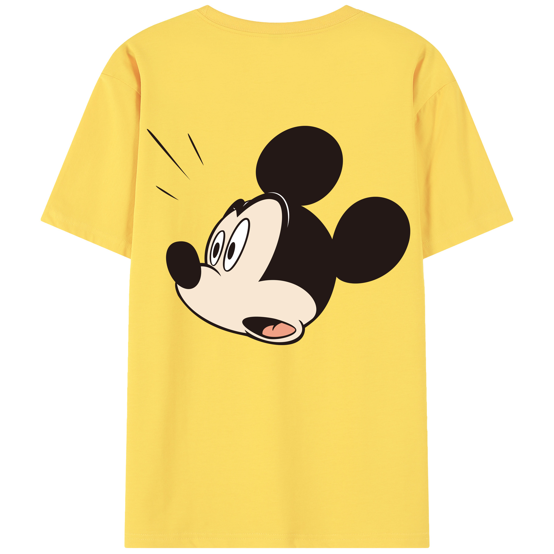 （画像用） ミッキーマウス Mickey Mouse 綿100％半袖Tシャツ（背面プリント）