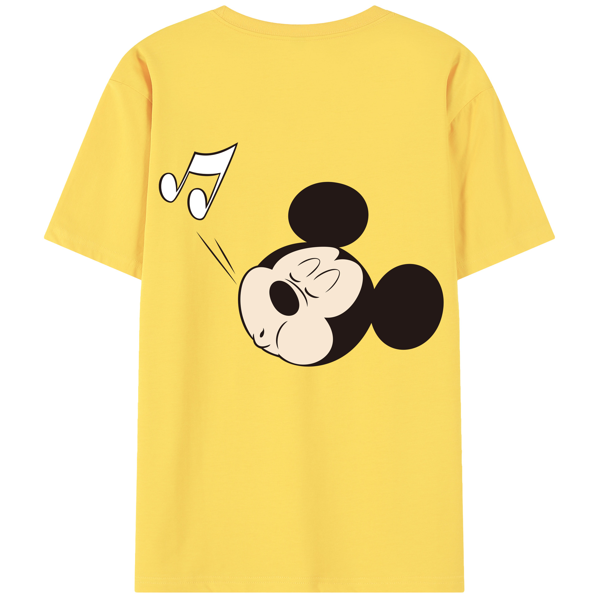 （画像用） ミッキーマウス Mickey Mouse 綿100％半袖Tシャツ（背面プリント）