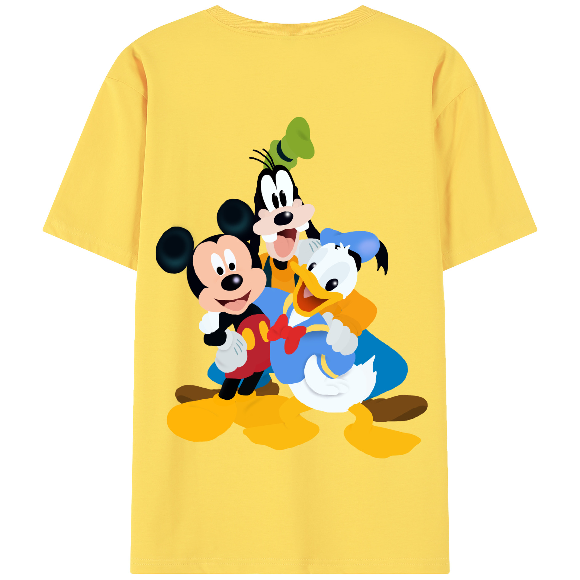 （画像用） ミッキーマウス Mickey Mouse 綿100％半袖Tシャツ（背面プリント）