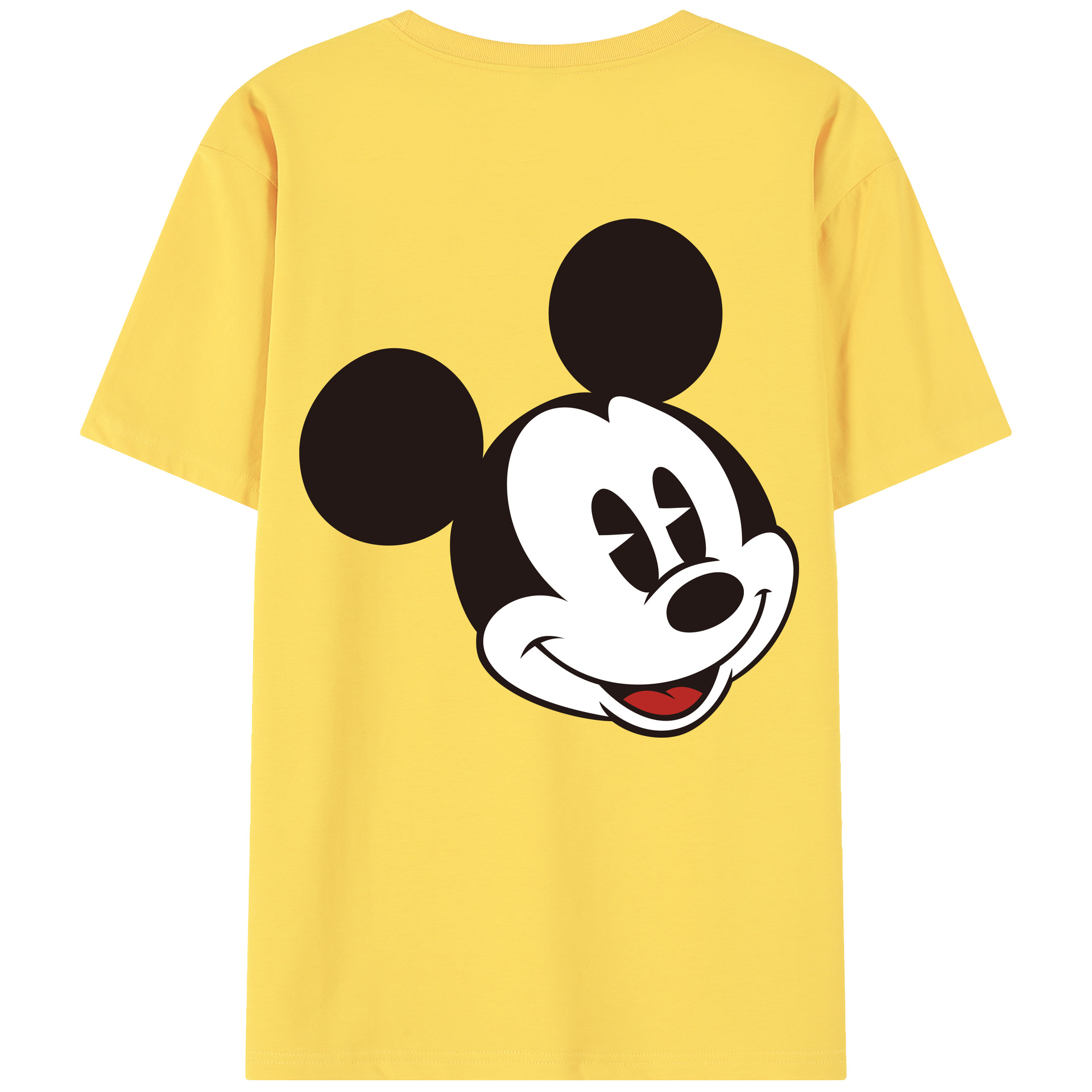 （画像用） ミッキーマウス Mickey Mouse 綿100％半袖Tシャツ（背面プリント）