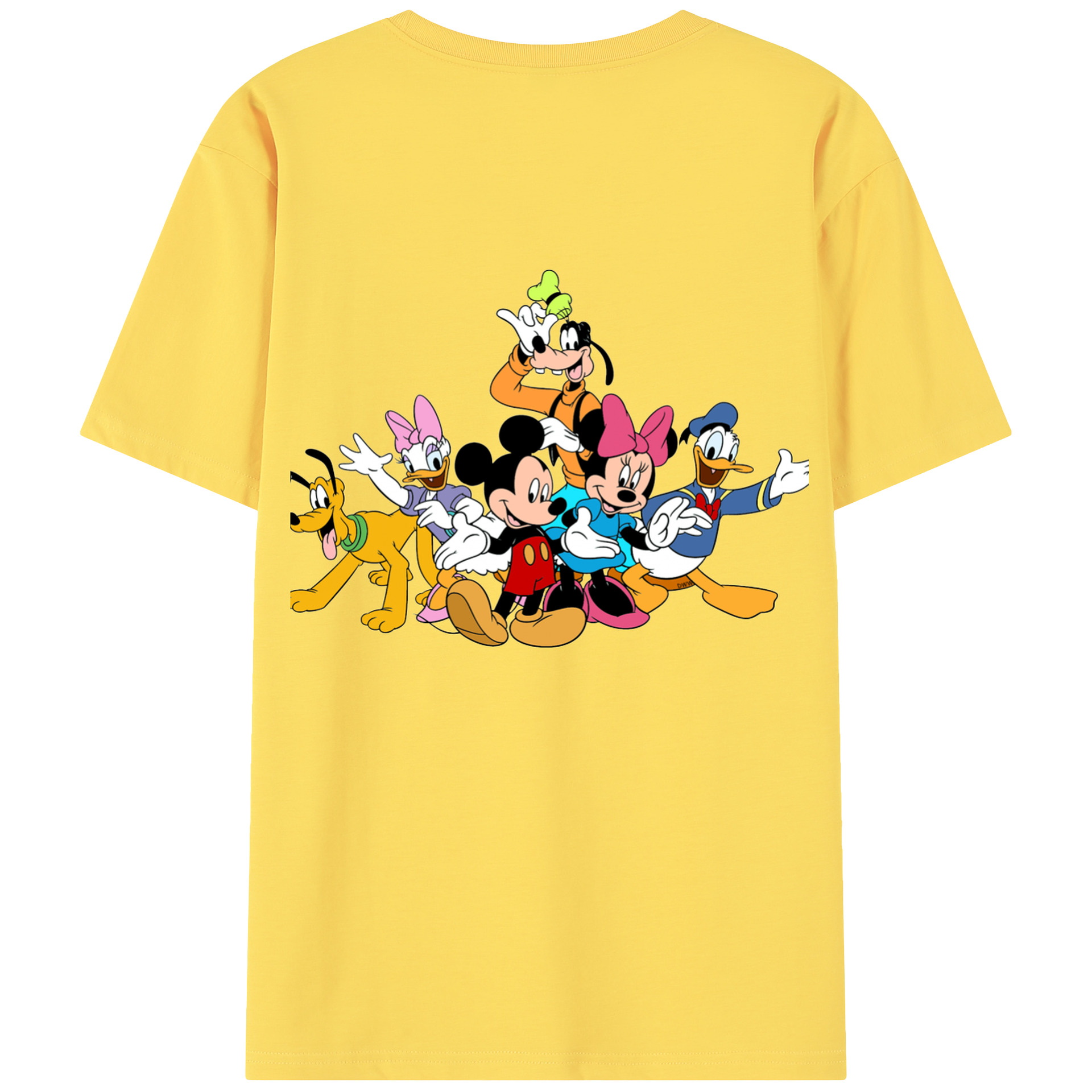 （画像用） ミッキーマウス Mickey Mouse 綿100％半袖Tシャツ（背面プリント）