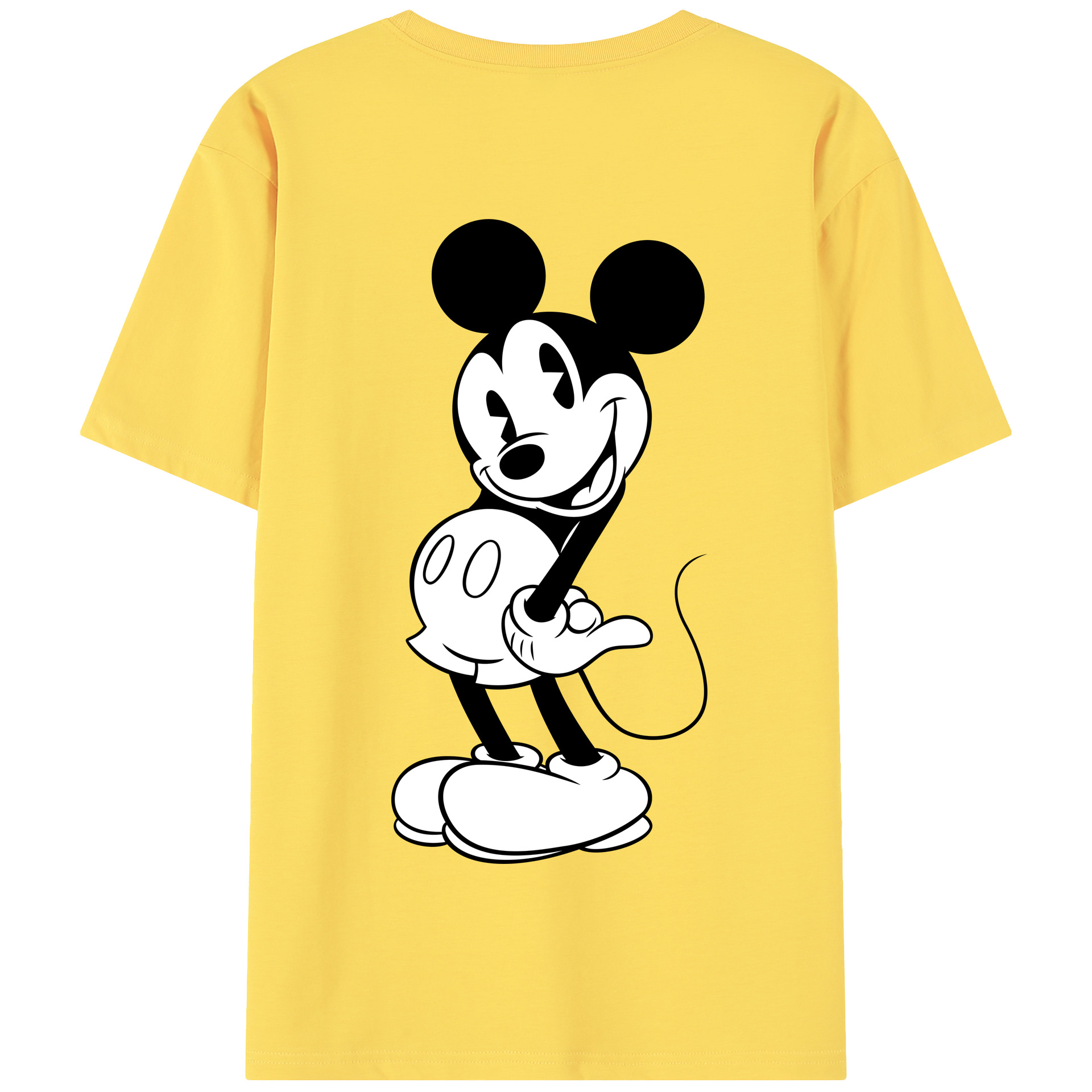 （画像用） ミッキーマウス Mickey Mouse 綿100％半袖Tシャツ（背面プリント）