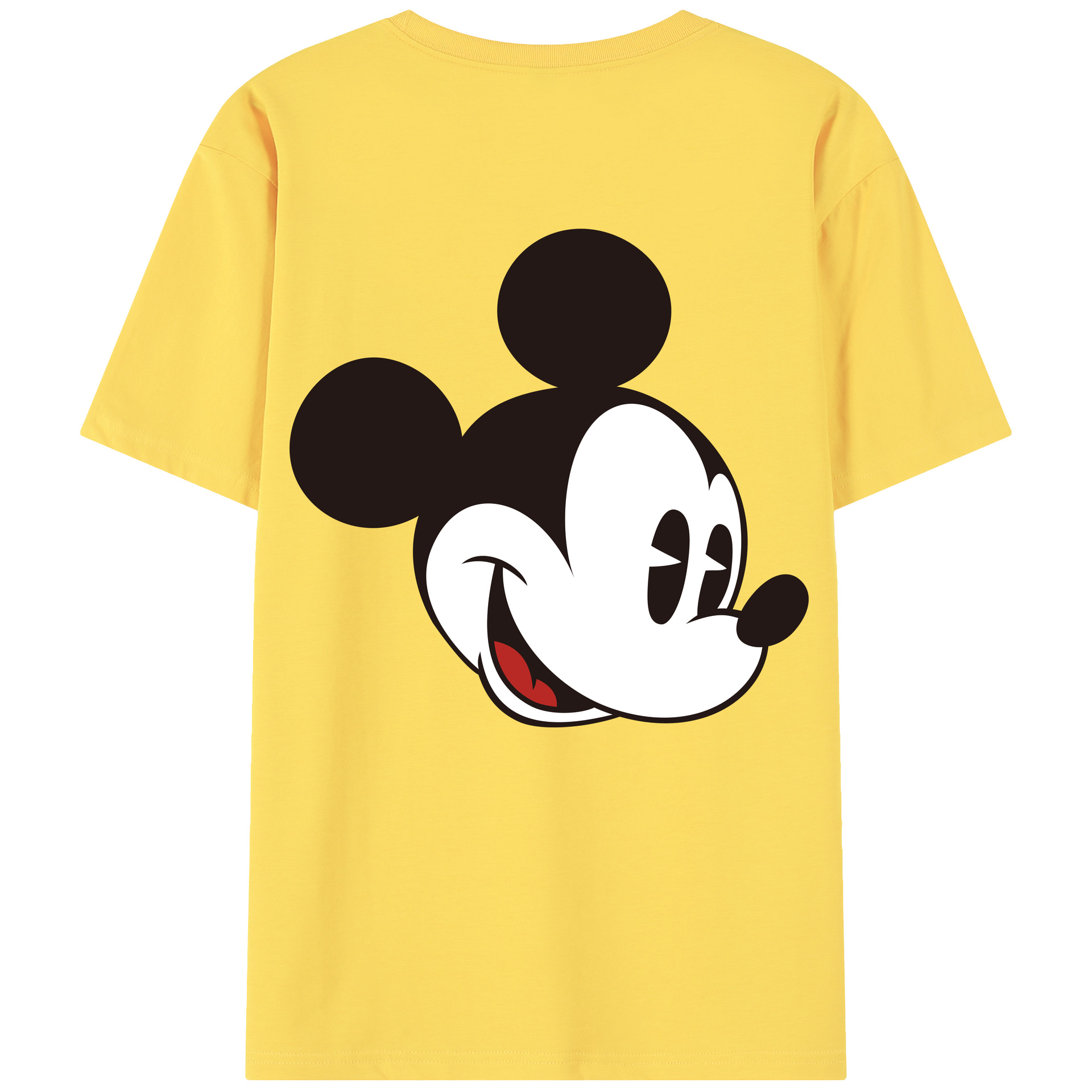 （画像用） ミッキーマウス Mickey Mouse 綿100％半袖Tシャツ（背面プリント）