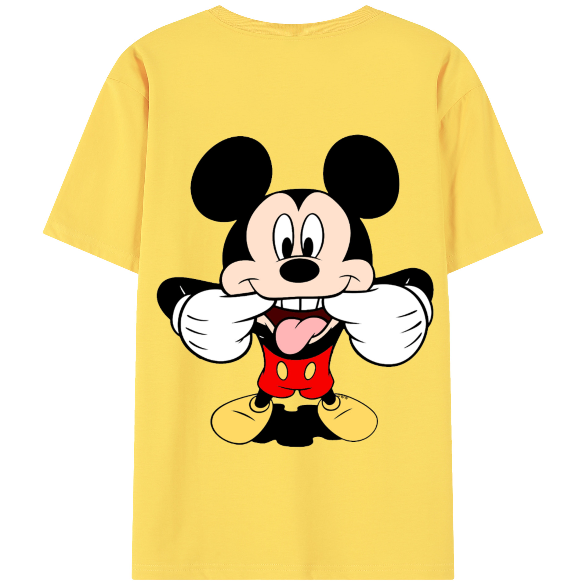 （画像用） ミッキーマウス Mickey Mouse 綿100％半袖Tシャツ（背面プリント）