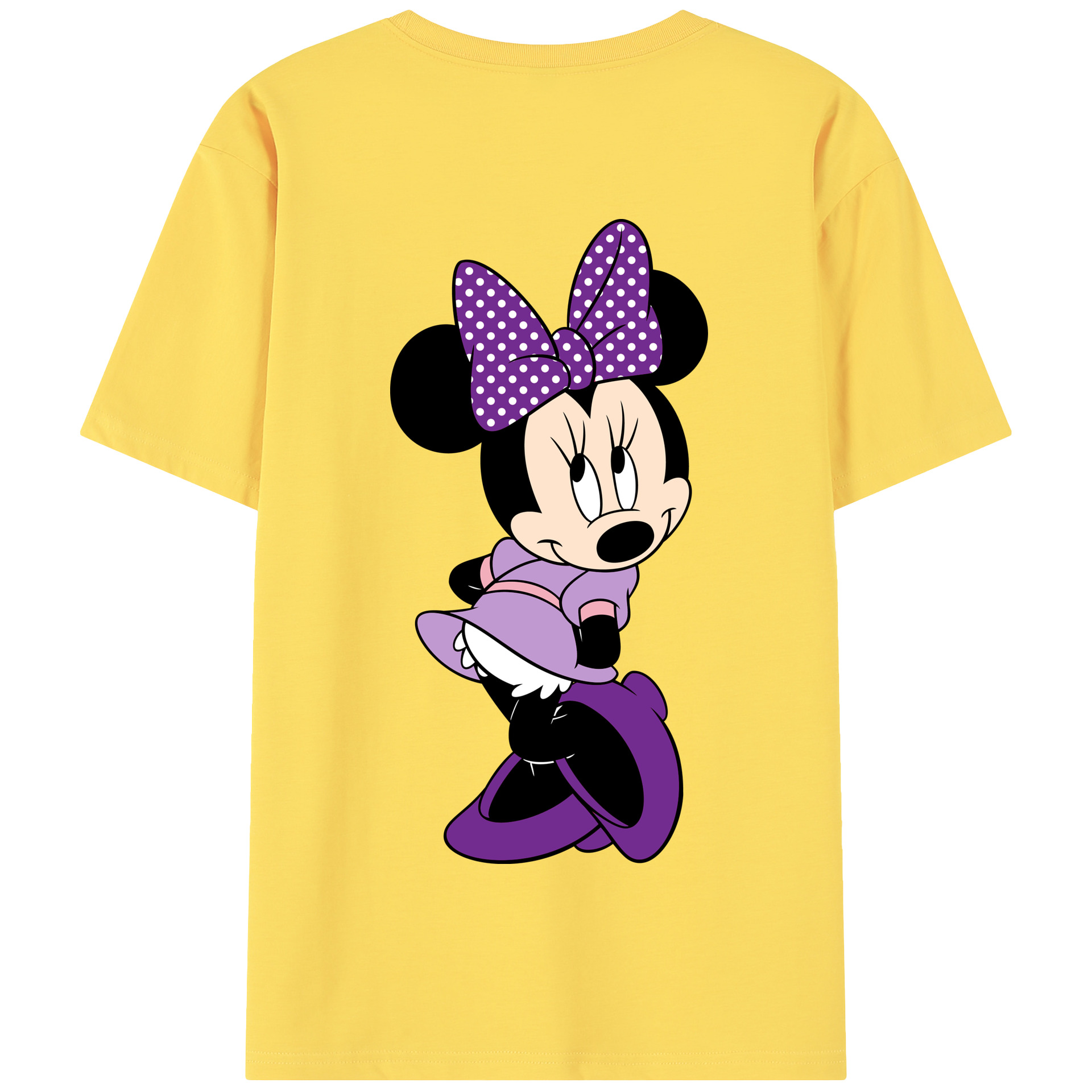 （画像用） ミッキーマウス Mickey Mouse 綿100％半袖Tシャツ（背面プリント）