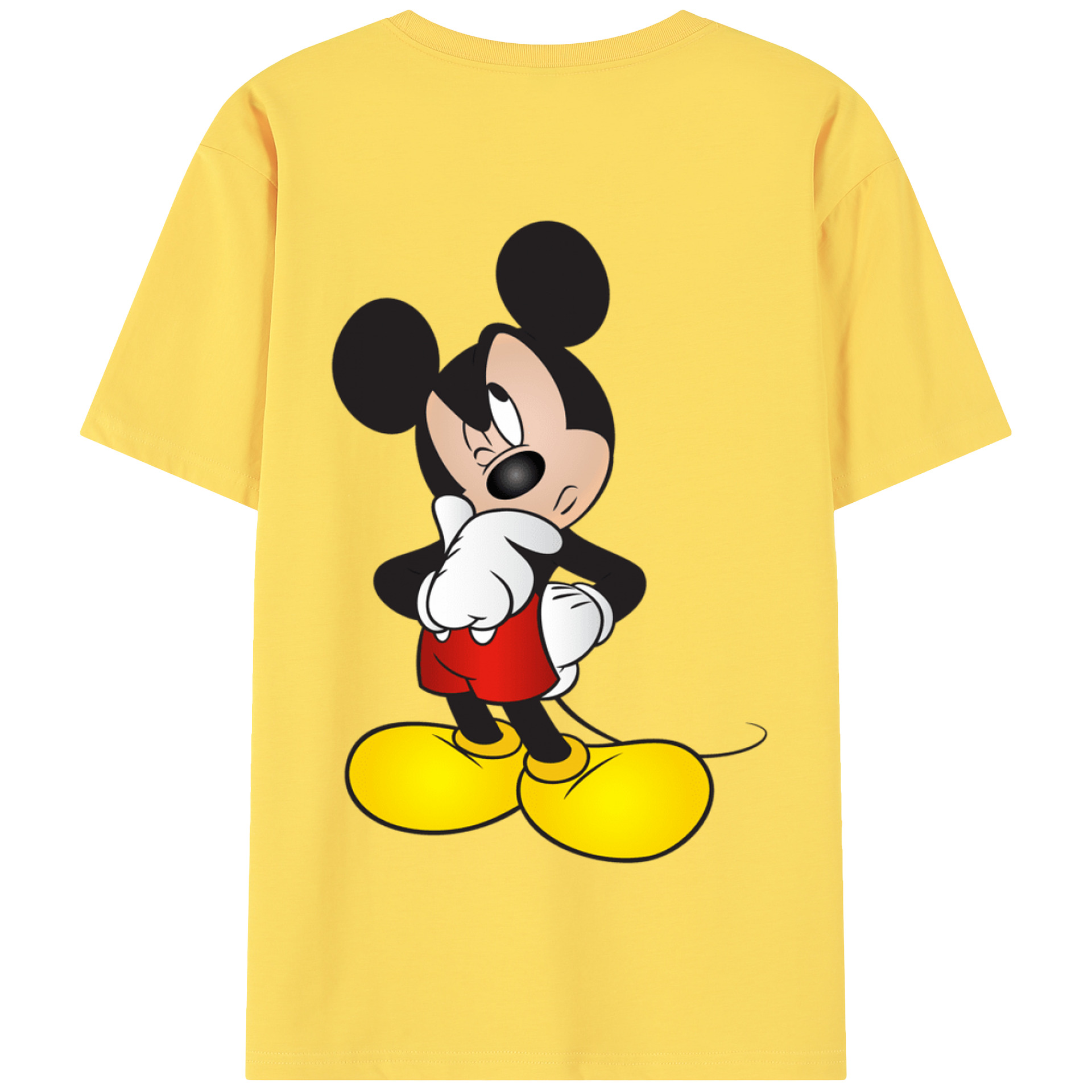 （画像用） ミッキーマウス Mickey Mouse 綿100％半袖Tシャツ（背面プリント）