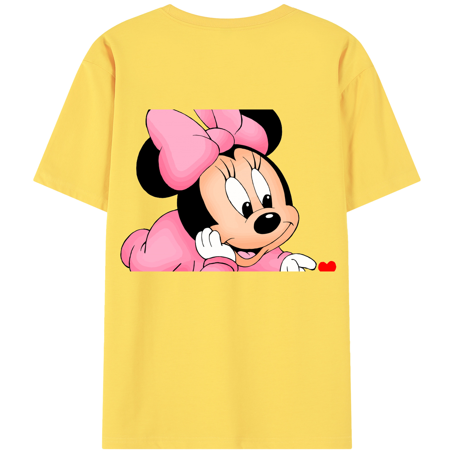 （画像用） ミッキーマウス Mickey Mouse 綿100％半袖Tシャツ（背面プリント）