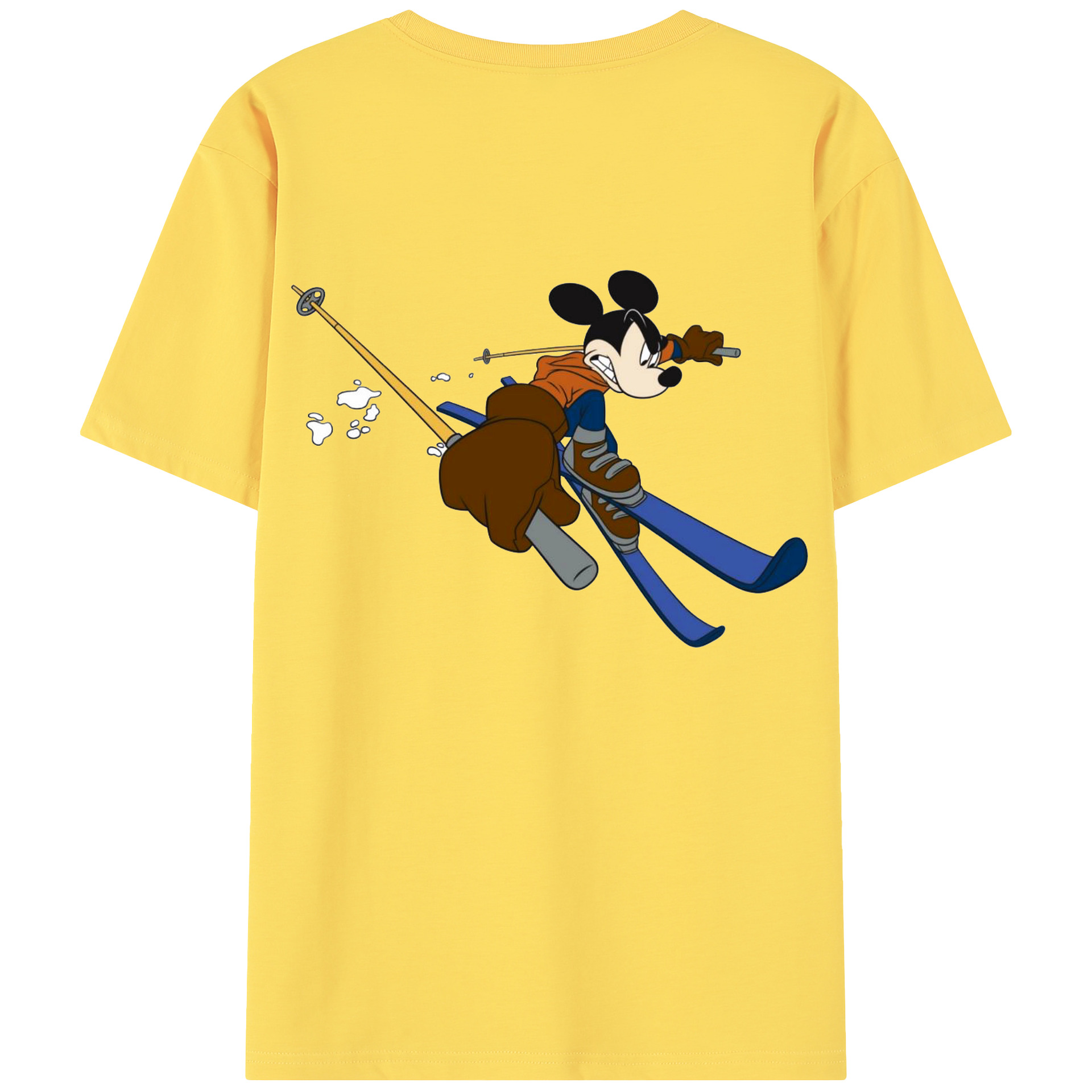 （画像用） ミッキーマウス Mickey Mouse 綿100％半袖Tシャツ（背面プリント）