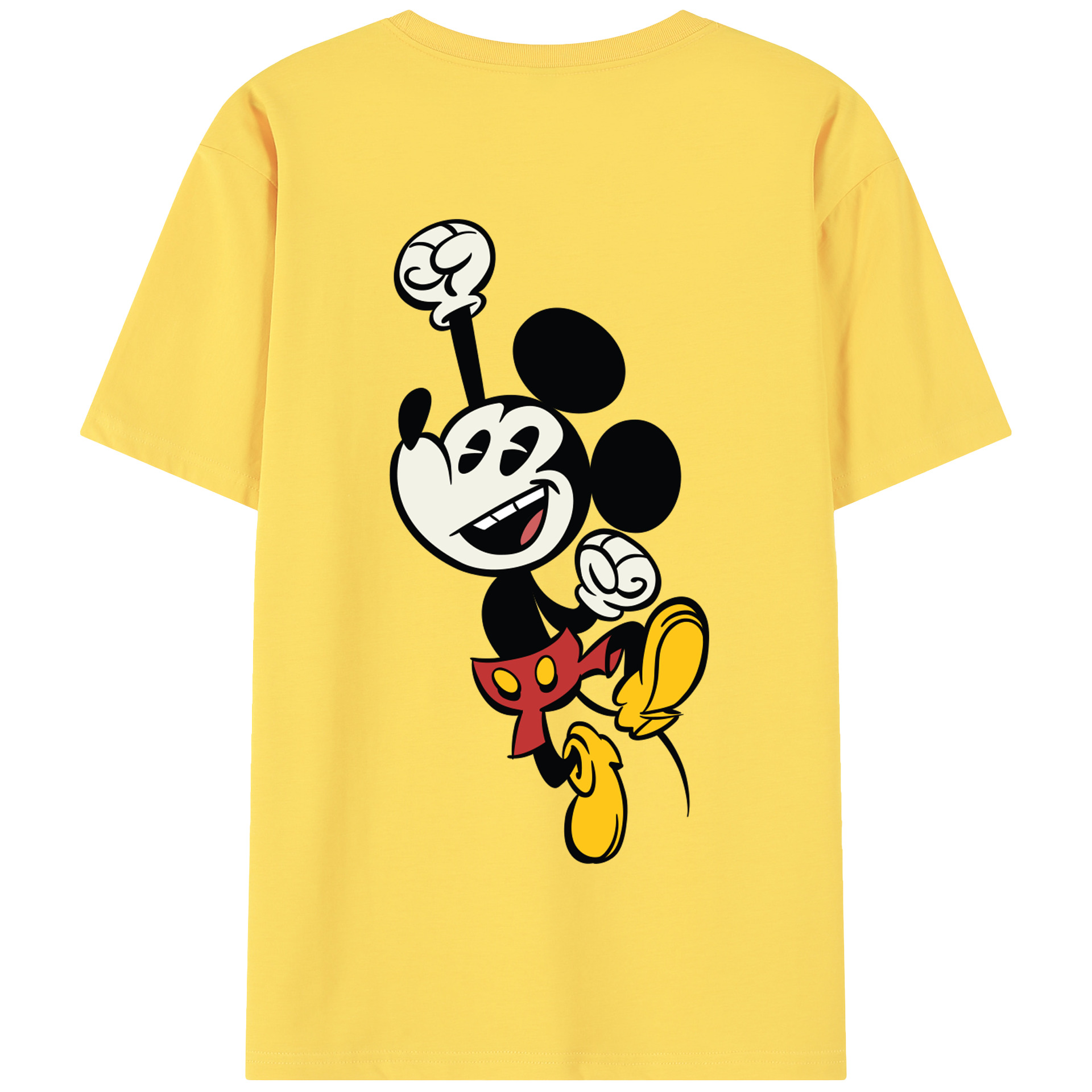 （画像用） ミッキーマウス Mickey Mouse 綿100％半袖Tシャツ（背面プリント）