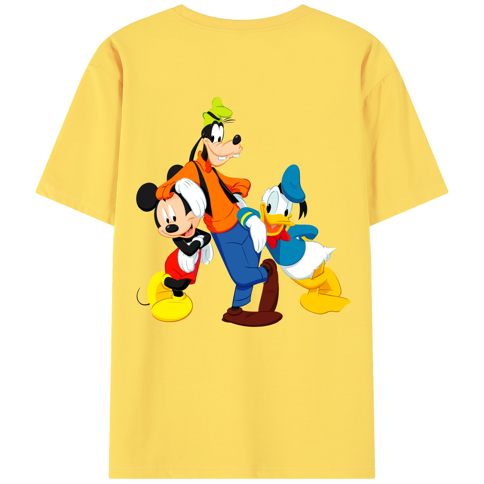 （画像用） ミッキーマウス Mickey Mouse 綿100％半袖Tシャツ（背面プリント）