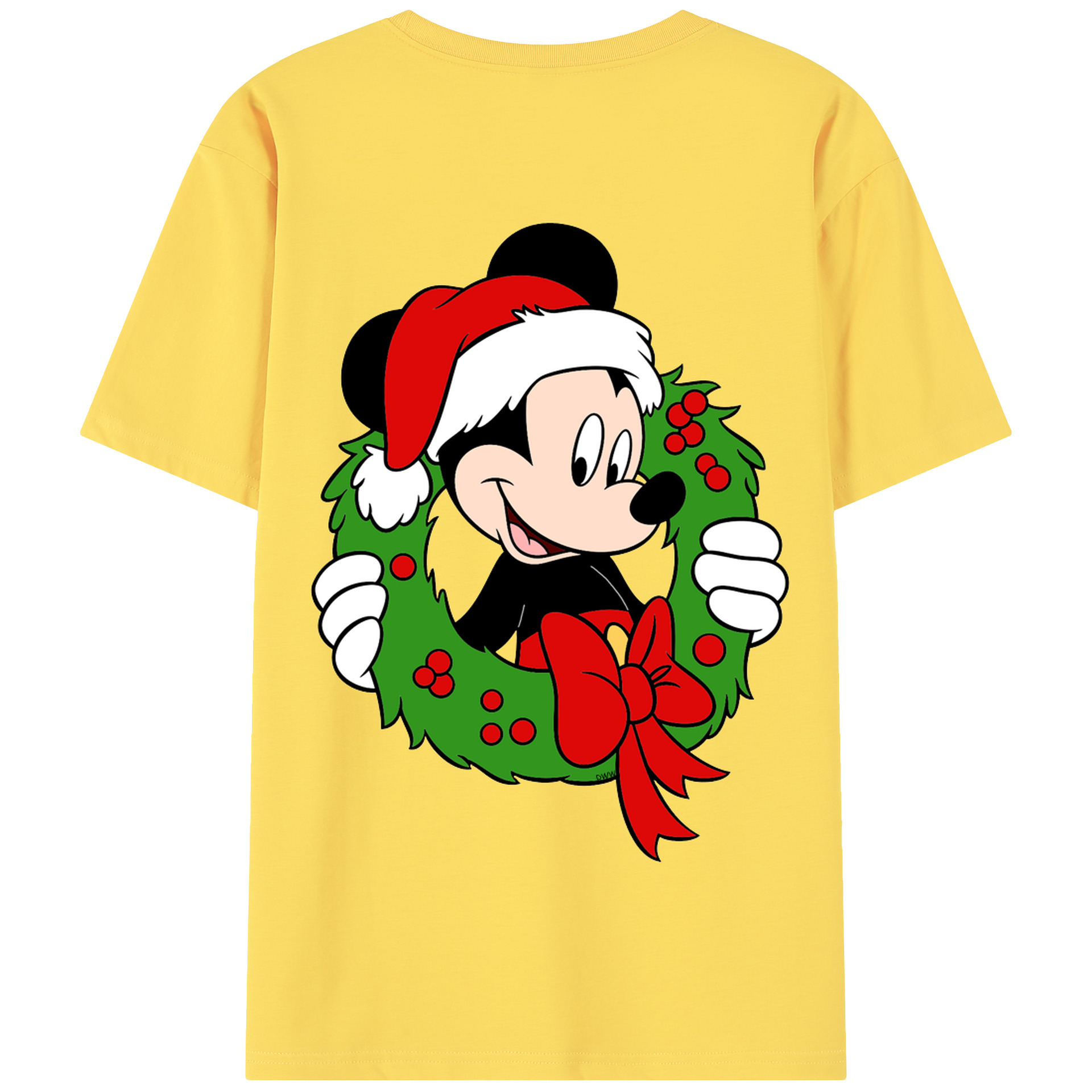 （画像用） ミッキーマウス Mickey Mouse 綿100％半袖Tシャツ（背面プリント）