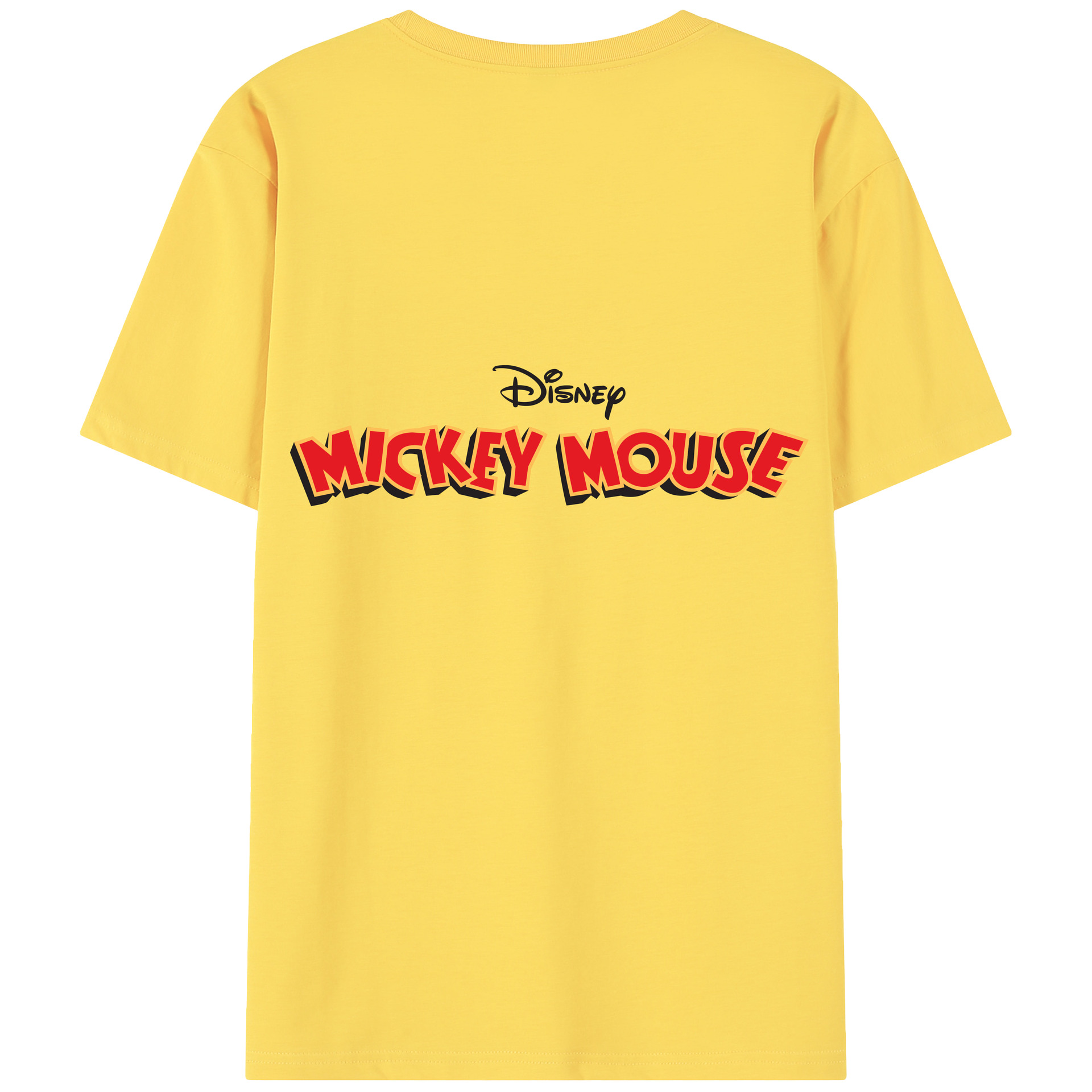 （画像用） ミッキーマウス Mickey Mouse 綿100％半袖Tシャツ（背面プリント）