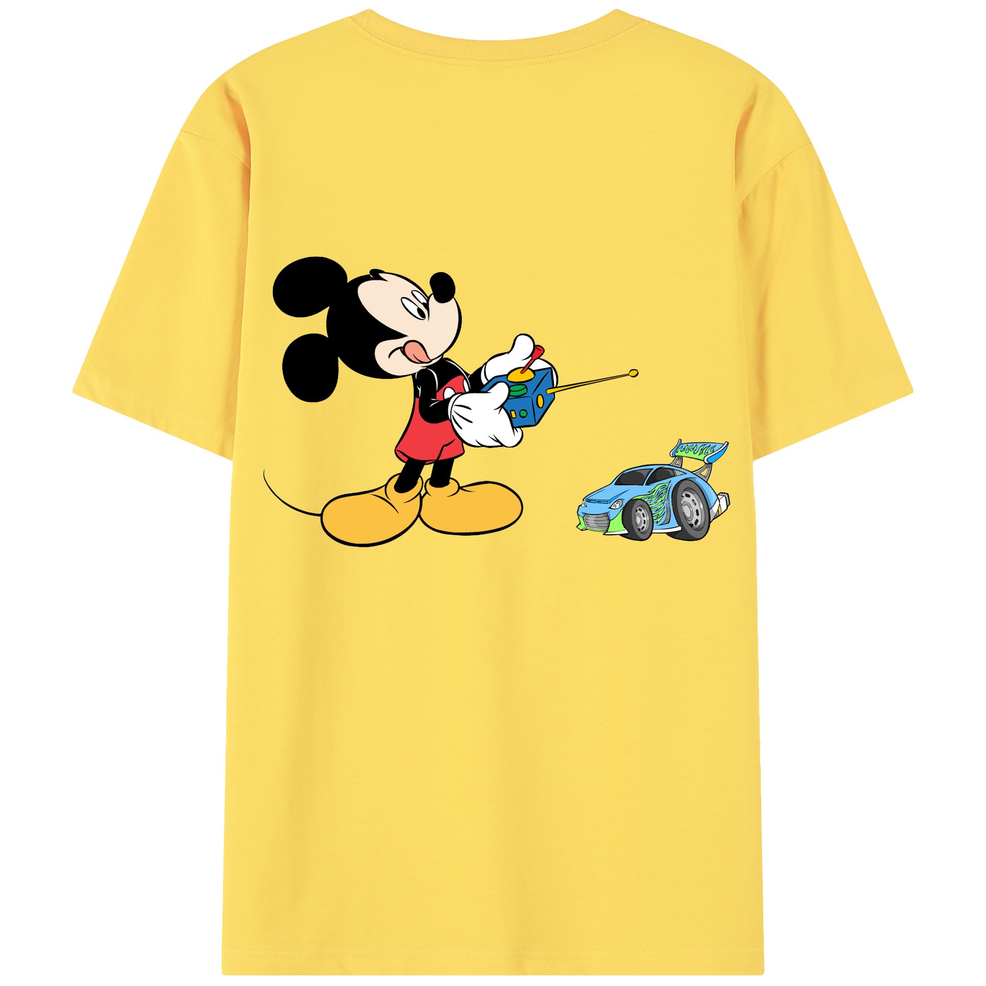 （画像用） ミッキーマウス Mickey Mouse 綿100％半袖Tシャツ（背面プリント）