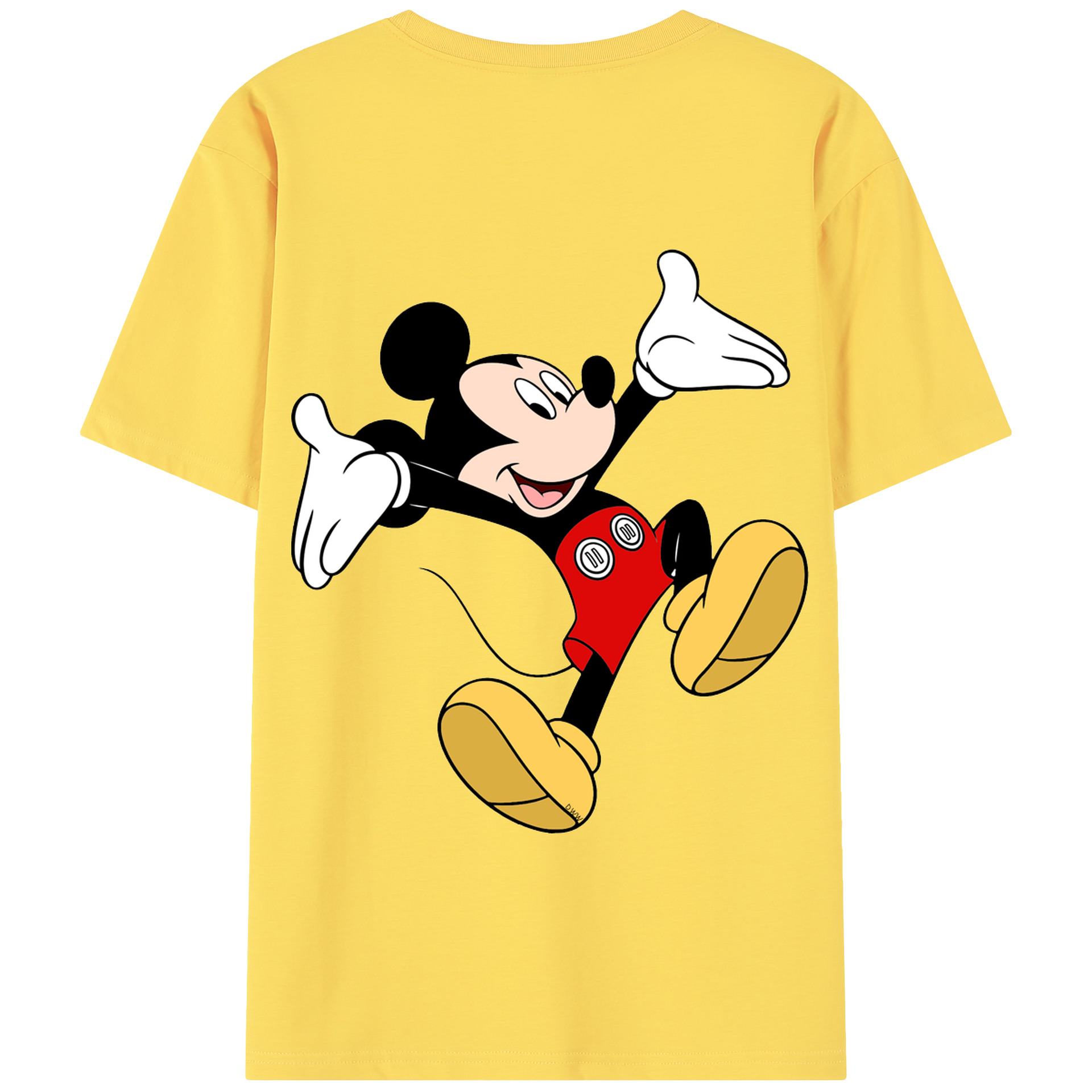 （画像用） ミッキーマウス Mickey Mouse 綿100％半袖Tシャツ（背面プリント）