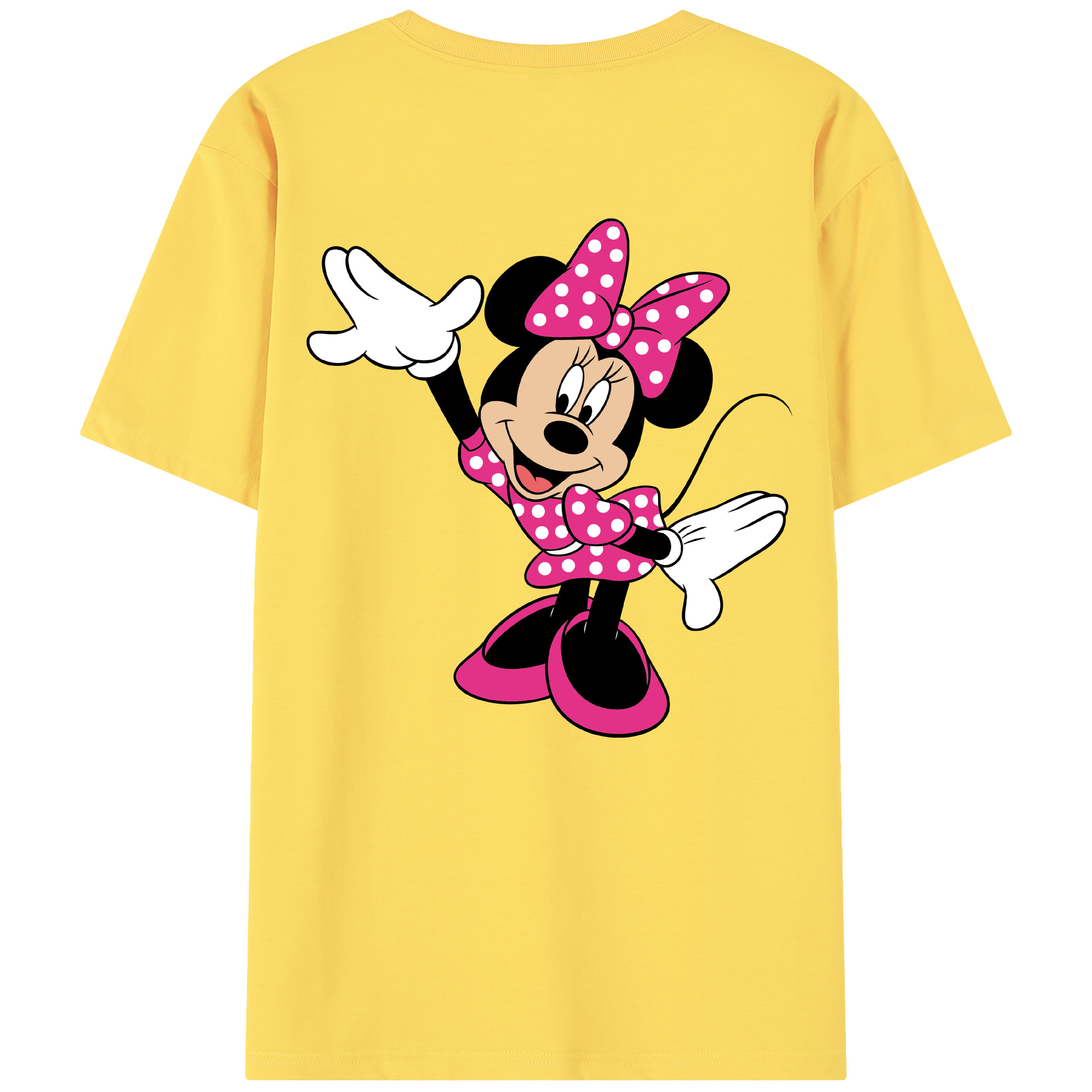 （画像用） ミッキーマウス Mickey Mouse 綿100％半袖Tシャツ（背面プリント）